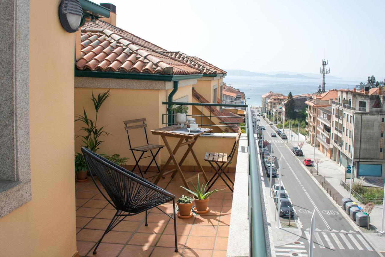 Apartamento Precioso Atico Con Terraza Y Vistas A Silgar. Sanxenxo Exterior foto